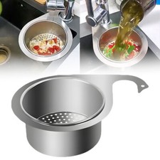 Stainless Steel Swan Sink Strainer Basket Kitchen Sink Garbage Filter ET