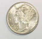 LOT #507  1943-P  MERCURY DIME  (GEM BU)  (SPLIT BANDS)