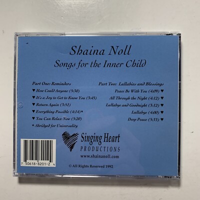 Shaina Noll : Songs for the Inner Child CD 750618820124| eBay