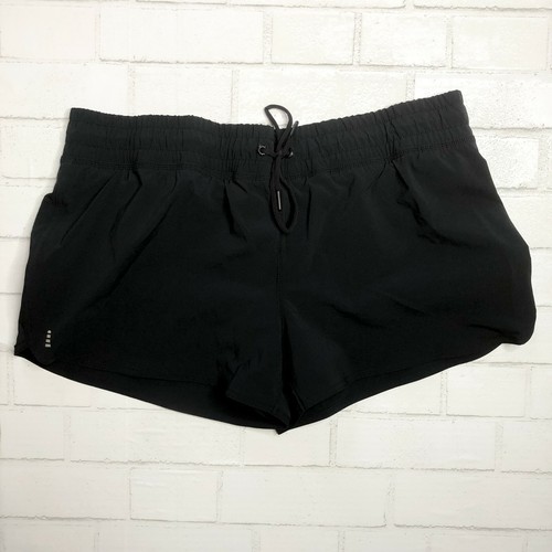 Lands' End 3" Quick Dry Elastic Waist Shorts Swim Built in brief Black 466550 6