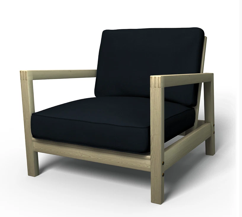 IKEA lillberg seat cover for armchair BLACK eBay