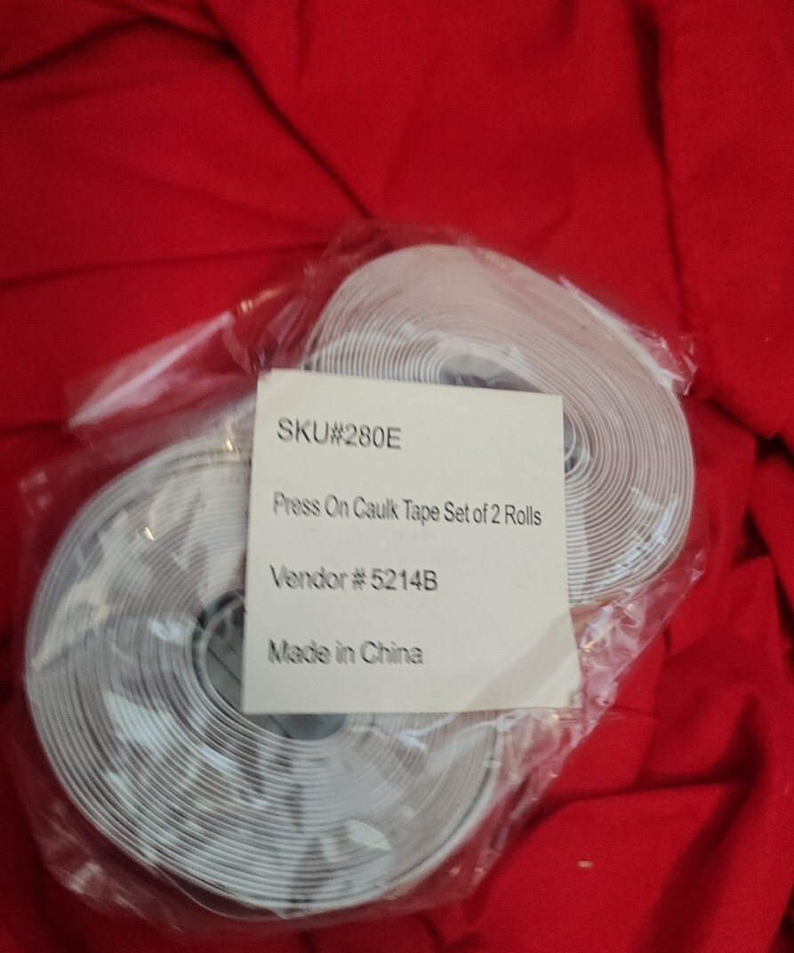 Press On Caulk Tape Set Of 2 Rolls eBay