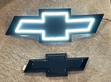 LED Front Grille & Rear Black Emblem Bowtie Fits Chevy Tahoe Suburban 2015-2020