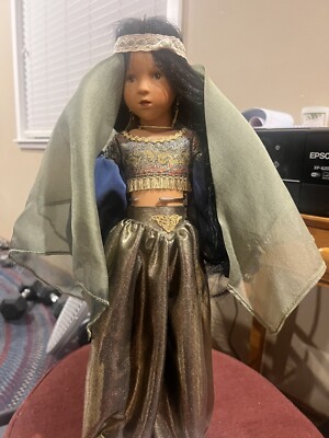 Rare Gotz Doll-Sylvia Natterer-Scheherazade-2002 Limited Edition w/ Doll Stand