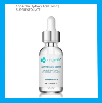 Cosmetic Skin Solutions RESURFACING Retexturing SERUM net 1 fl oz  Sealed.