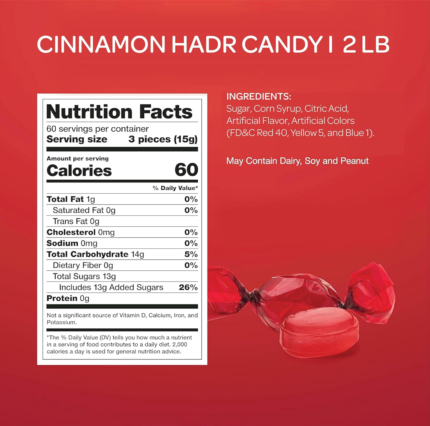 Funtasty Old Fashioned Cinnamon Hard Candy Individually Wrapped Bulk 2