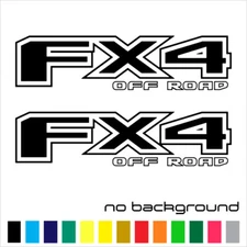 2x FX4 Off Road Sticker Vinyl Decal - Truck Bed Side F150 F250 Offroad 4x4 Car