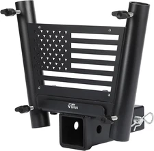 Hitch Mount Flag Pole Holder for Standard 2 Inch Receivers, Fits Trucks SUV RV T