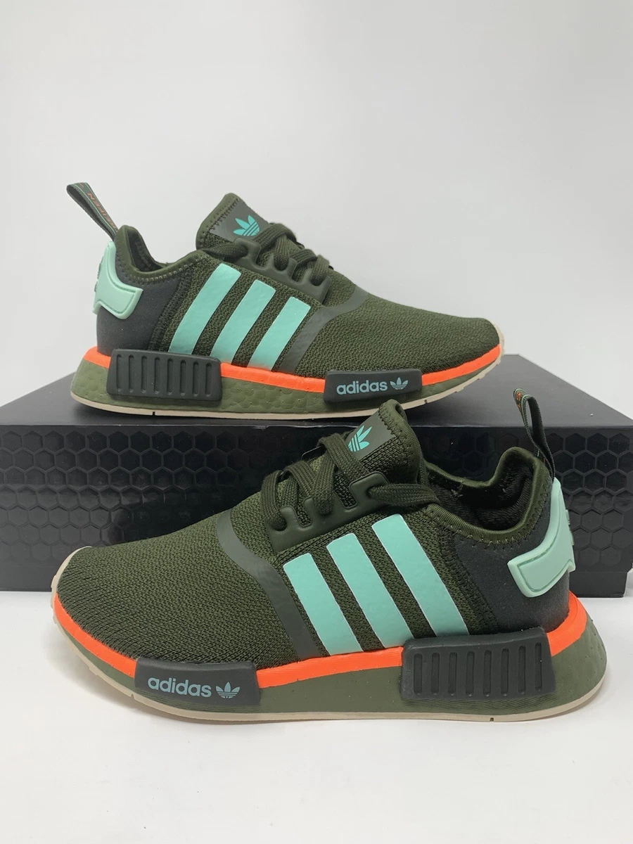 Adidas NMD R1_J Army Electric Orange (FY9394) Size 5 Women Youth Size 3.5 | eBay