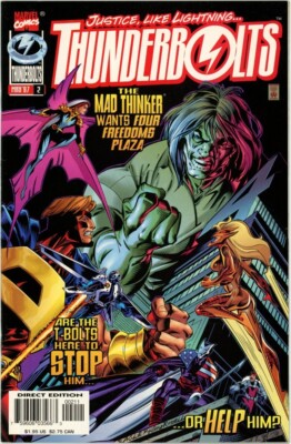Thunderbolts #2 1997 Marvel Comics VF Comic Book Direct Edition