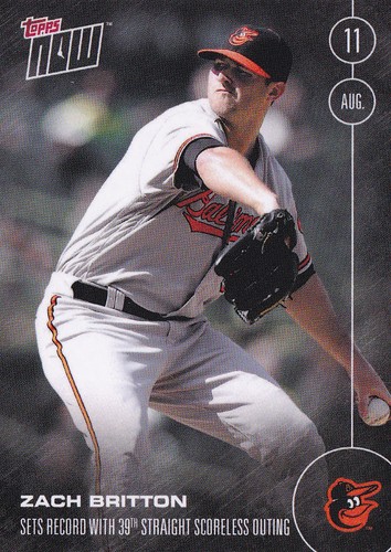 2016 Topps Now 346 Zach Britton