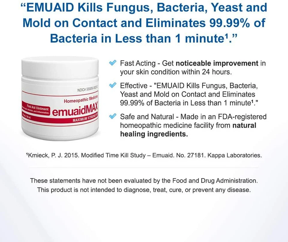 EMUAID Max 急救软膏 - 2 盎司 — 第 4/4 张图片