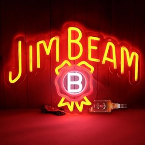 Penny 大型 ネオン看板 Beam Jim Japan H62×W57.5×D14cm NEON-1027 Drink Cold ネオンサイン 店舗用品