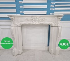 Rivestimento camino in gesso stufa cornice caminetto forno bioetanolo