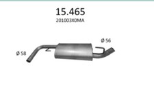 Endschalldämpfer Endtopf Auspuff hinten für Nissan Pathfinder III 2.5 dCi 4WD 