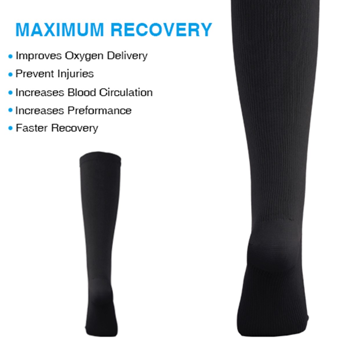 [2021] 1520mmHg Medical Compression Socks Support Stockings Travel