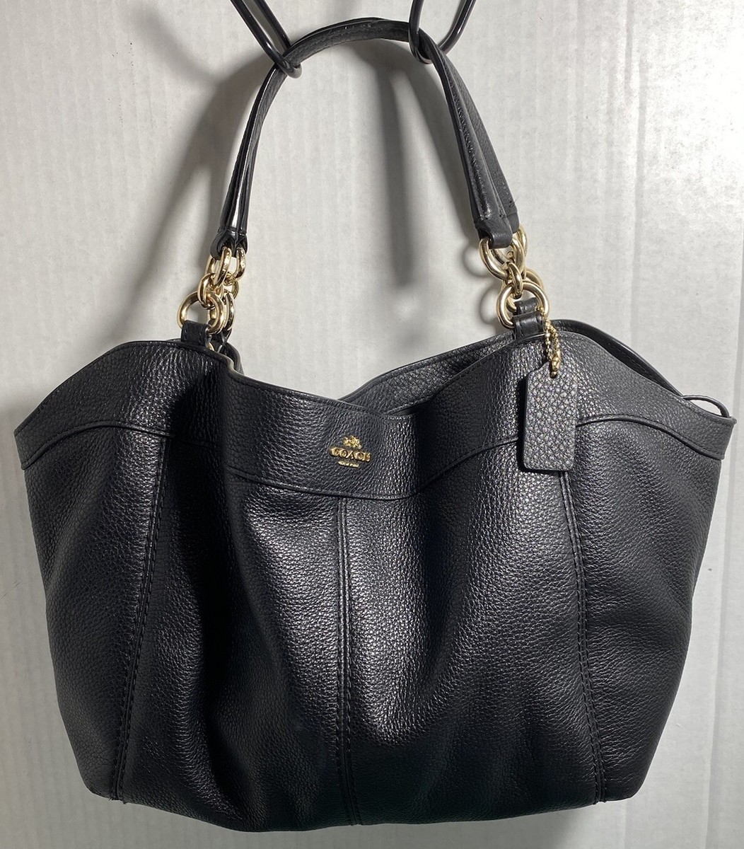 Coach Genuine Leather Satchel Shoulder Bag Optional Cinch Top