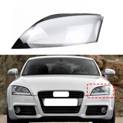Left Headlamp Headlight Lens Clear Cover + Glue For Audi TT TTS TTRS 2009-2015