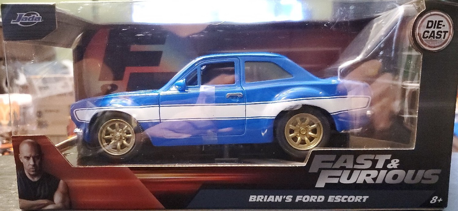 Voiture Miniature Fast & Furious Brian's Ford Escort RS1600 Jada 1:32