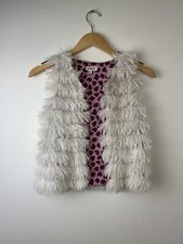 kidpik faux fur Girl vest Size S 7-8 