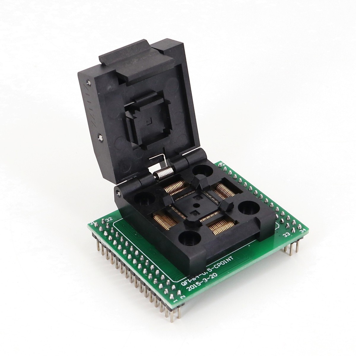 QFP64 TQFP64 to DIP64 Pitch 0.5mm IC Programmer Adapter Test