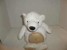 2009 animal alley white polar teddy bear plush 10" tall