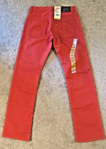red levi jeans men