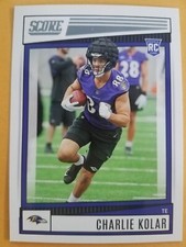 CHARLIE KOLAR BALTIMORE RAVENS 2022 PANINI - SCORE FOOTBALL CARD #374