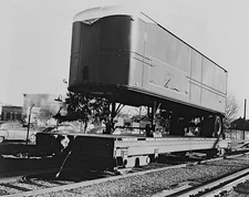 American Car and Foundry Adapto Freight Car w Fruehauf semi-trailer 1960 8 x 10