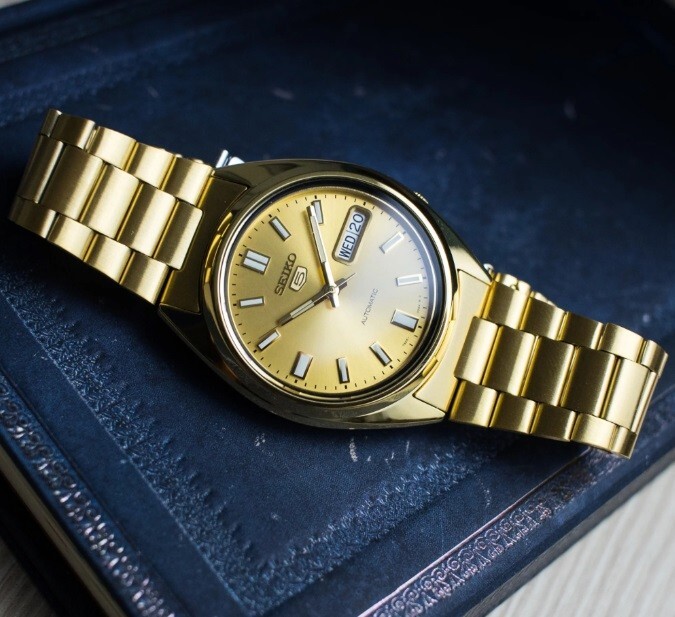 Seiko 5 Sports Gold Men's Watch - SNXS80 for sale online | eBay