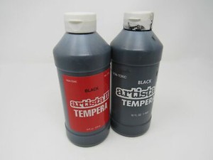 Binny & Smith Inc Artista II Tempera Paint - Lot of 2 Black 54-3115-1-151W