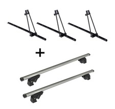 3 Fahrradträger ORION+Dachträger LION1 für für Kia Rio DC Hatchb 5Tür 03-05