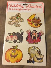VINTAGE HALLOWEEN SANGAMON STICKERS 12 DESIGN...