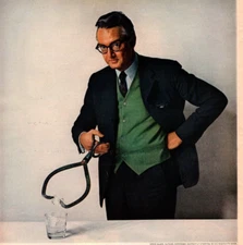 1963 STEVE ALLEN SMIRNOFF VODKA PRINT AD ALCOHOL SPIRITS PRINT AD