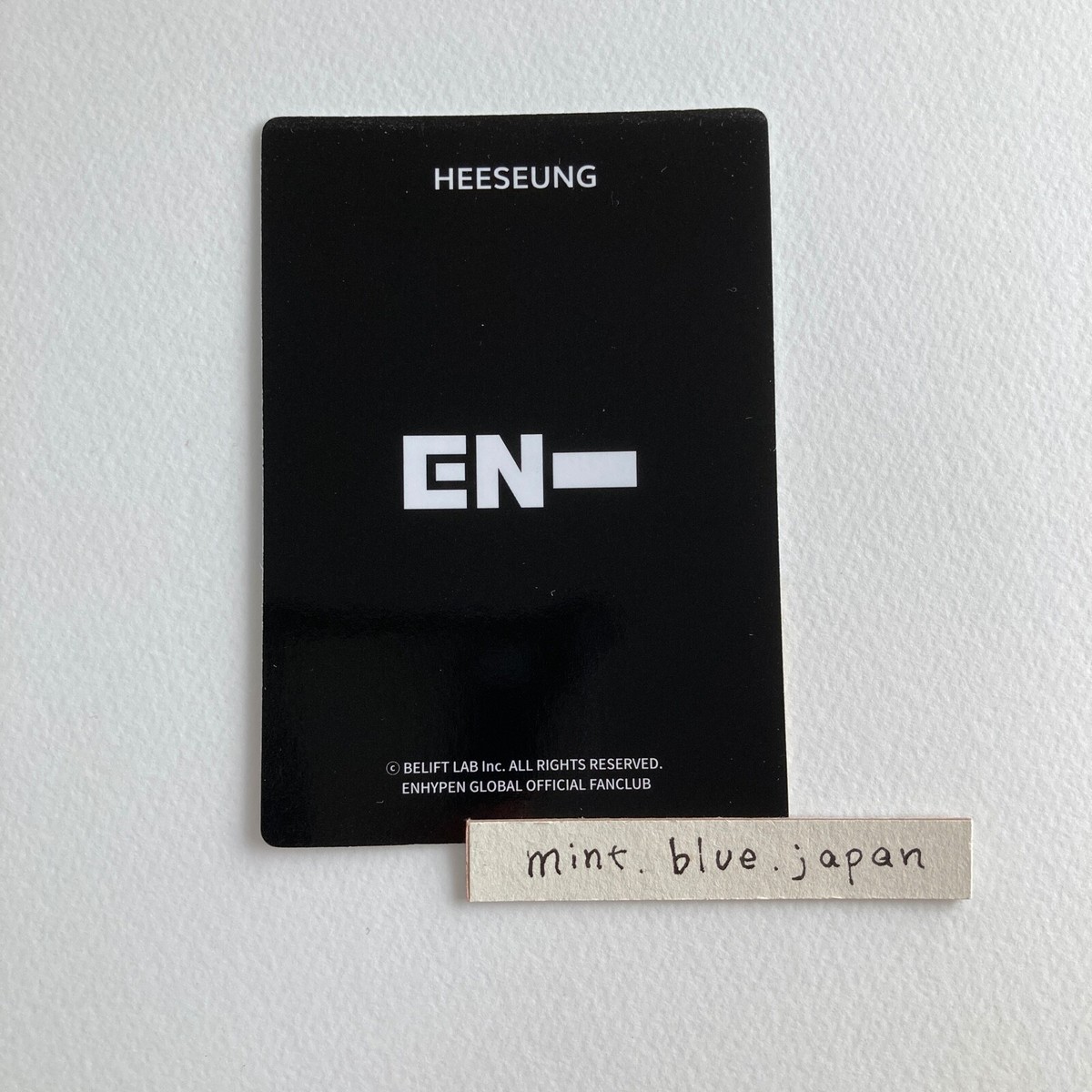 Enhypen FC Limited Official ENGENE MEMBERSHIP KIT Photo card | eBay 