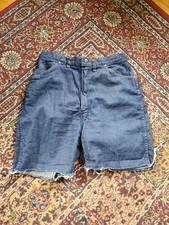 Vintage Wrangler Blue Bell Denim Jean Shorts Gripper Zipper Misses 16
