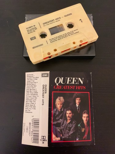 QUEEN - GREATEST HITS (1981 UK CASSETTE TAPE) TC-EMTV 30