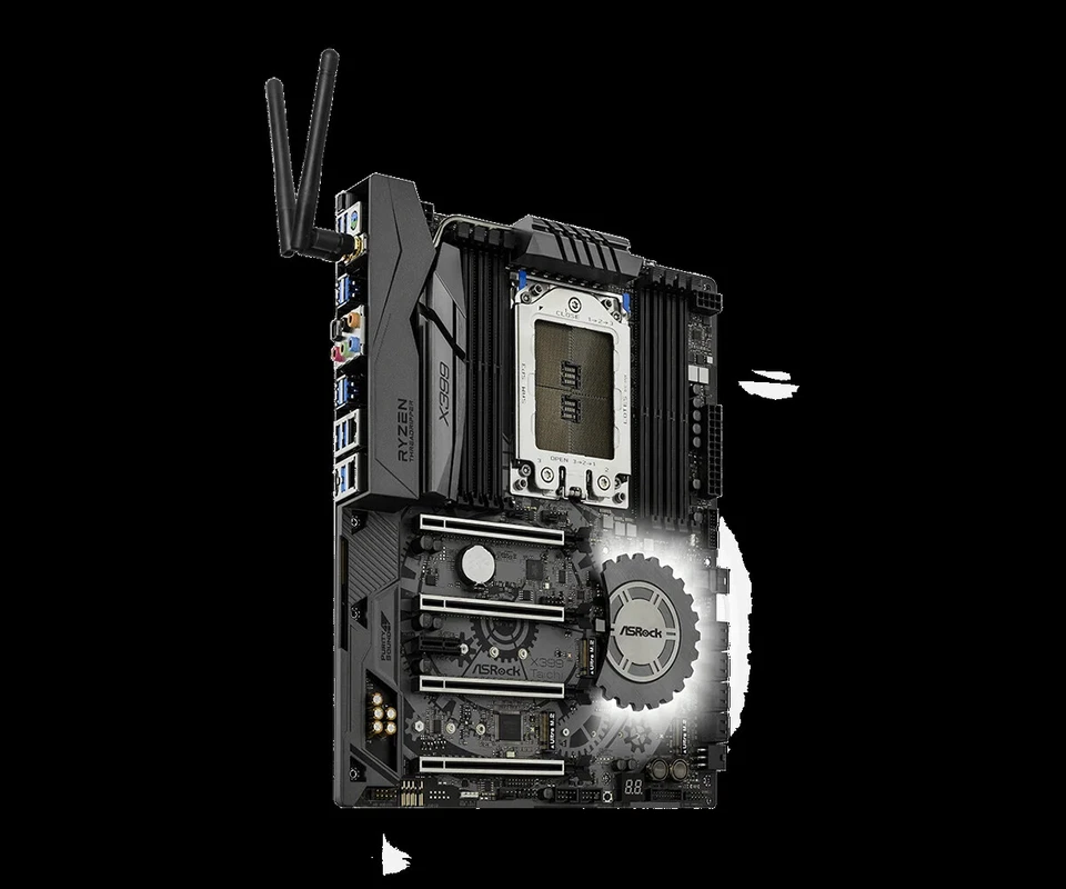 Motherboard ASRock X399 Taichi Socket TR4 8×DDR4 128GB Support AMD 1920X Cpu - Image 4 of 4