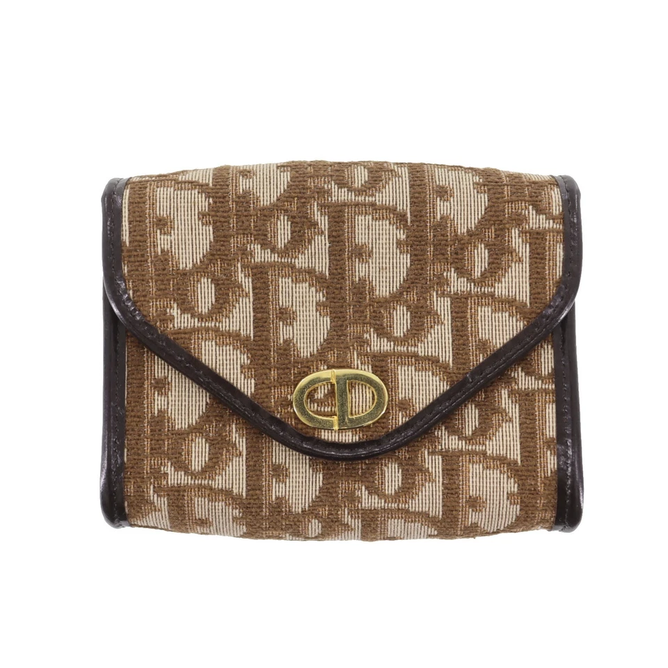 Christian Dior Trotter Mini Shoulder Pouch Bag Brown Canvas Leather #AH117 S - Image 2 of 4