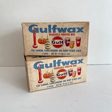 Vintage Gulf Wax Household Paraffin Wax 1.5 Boxes