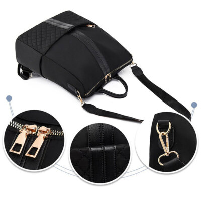 Damen Rucksack Weiches Leder Anti Diebstahl Freizeit Elegant City Bag Handtasche