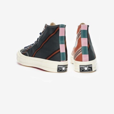 NEW SZ 10 CONVERSE Chuck 70s Hi Green/Orange/White Japanese Fabric by Maruwa