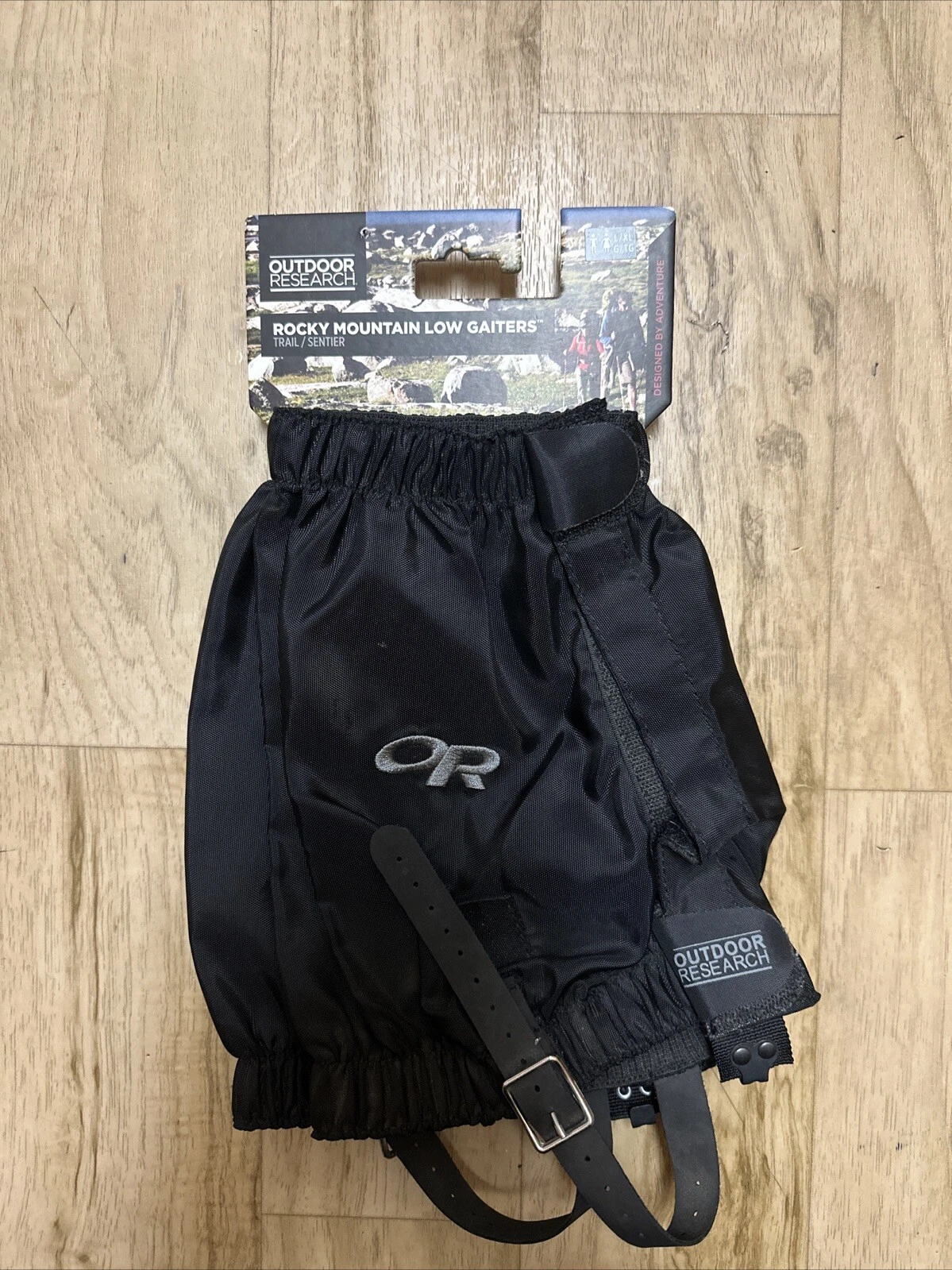 Outdoor Research Rocky Mountain Low Gaiters Black Unisex Hiking Sz L/XL