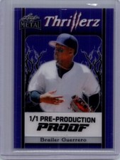 Brailer Guerrero 2024 Leaf Baseball 1/1 Pre Production Proof