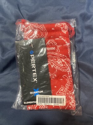SUPREME PUFFER NECK POUCH RED PAISLEY OS/ FW22 | eBay
