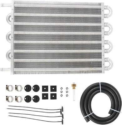 8 Rows Universal Aluminum Remote Transmission Oil Cooler Radiator ...