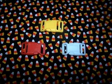 Wet Nose Designs Fun Candy Corn Vibes Dog Collar on Black Halloween COLOR Buckle