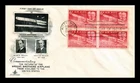 Dr Jim Stamps 1949 Wright Brothers 6C Air Mail Block Artcraft First Day Cover