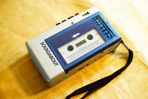 Vintage SONY Soundabout Cassette-Corder AM FM Radio Walkman WA-11(PARTS)