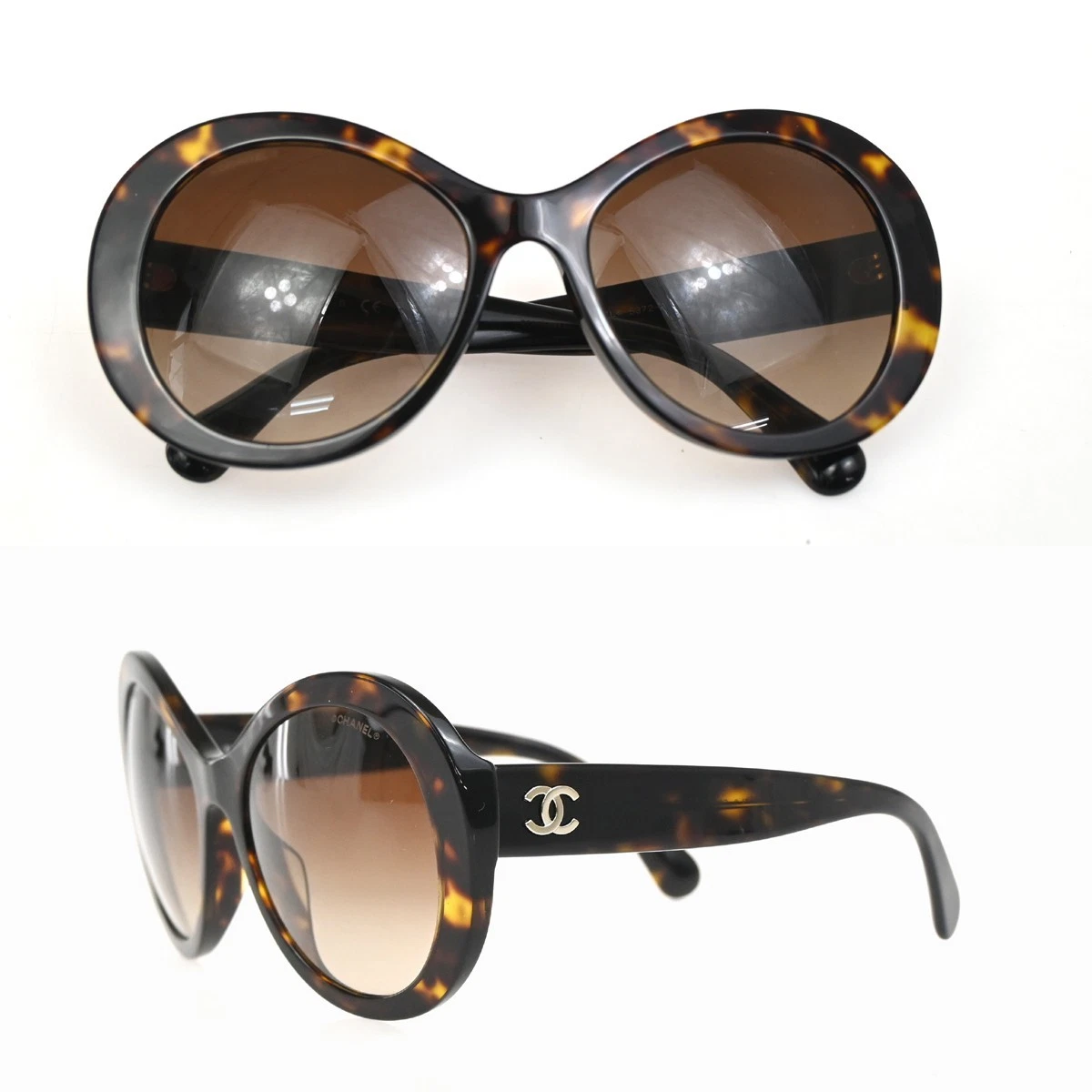 CHANEL Brown Black Sunglasses for Women for sale | eBay